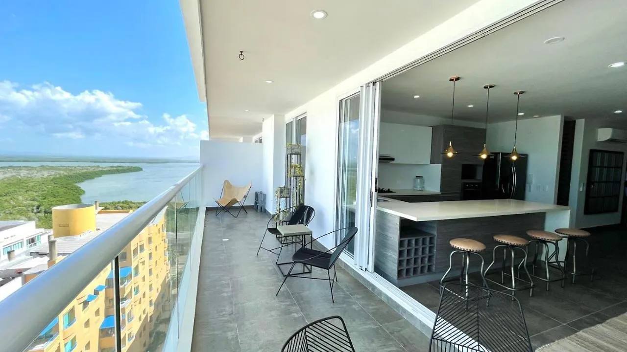 Apartment Penthouse En Zona Norte Cartagena Luxury Con 3 Habitaciones Y Excelente Wifi Colombia